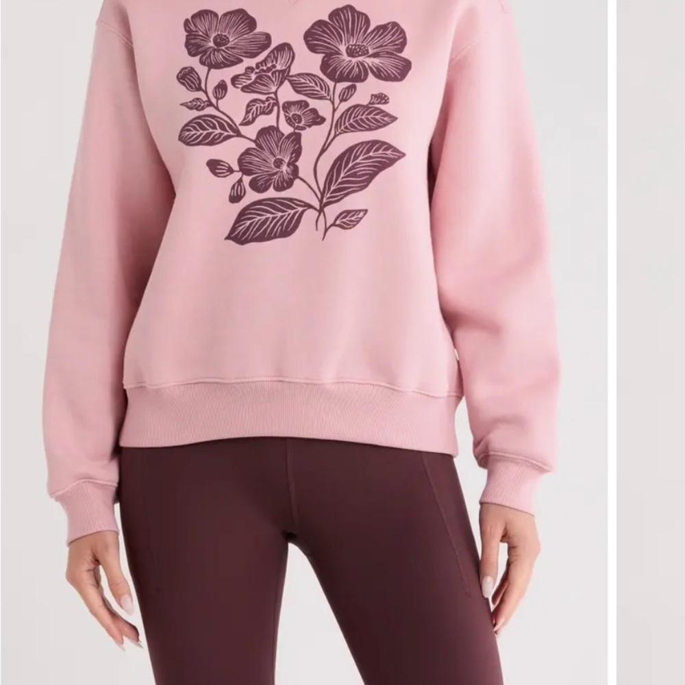 Marika Blush Floral Sweatshirt